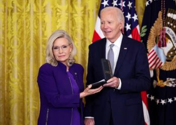 Biden awards presidential medal to Republican Trump critic Liz Cheney
