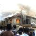 Fire destroys 1-storey building in Lagos