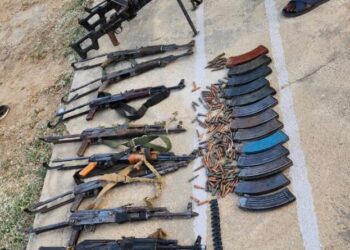 Lawal inspects seized arms cache, lauds DSS