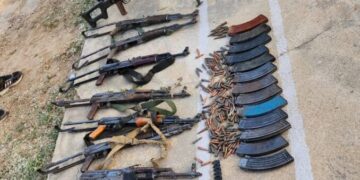 Lawal inspects seized arms cache, lauds DSS