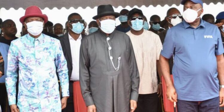 Jonathan flags off new Bayelsa stadium project