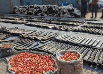 Customs hands over 3,897 rifles, cartridges to arms control centre