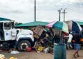 Trailer Crashes Into Market On Lagos-Ibadan Road