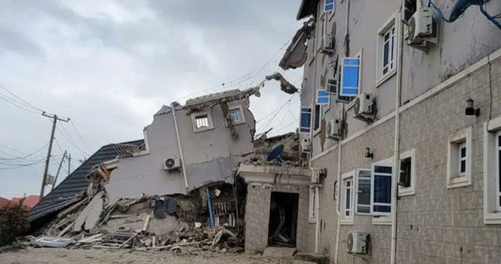 Tragedy Strikes as Building Collapses in Lagos: 1 Dead, Many Trapped