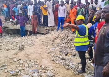 Tragic Collapse in Lagos: One Fatality and Three Rescued from Two-Storey Building