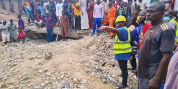 Tragic Collapse in Lagos: One Fatality and Three Rescued from Two-Storey Building