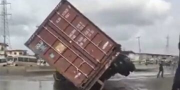 One Dead, Three Rescued as Truck Crushes Commercial Bus in Lagos