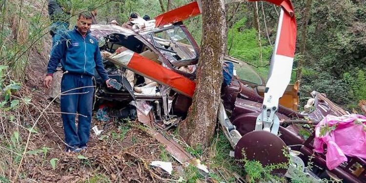 Helicopter With Six Onboard Crashes in Northern India Due To Bad Weather
