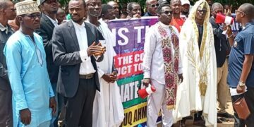 Religious Clerics, Lawyers Join ‘Ahmed Farouk Must Go’ Protest as More Nigerians Demand Probe of NMDPRA Boss