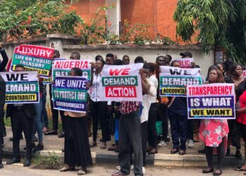 5 Million Dollars Tuition: Protesters on 8th Day Maintain Daily Sit-Out at CCB, ICPC, Demand Immediate Sack, Prosecution of NMDPRA Boss