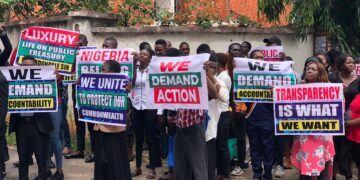 5 Million Dollars Tuition: Protesters on 8th Day Maintain Daily Sit-Out at CCB, ICPC, Demand Immediate Sack, Prosecution of NMDPRA Boss