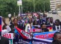 500 Lawyers Storm Presidential Villa, National Assembly With Petition Against NMDPRA Boss On Corruption Allegations