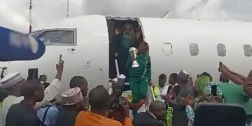 D’Tigress Arrive in Abuja After Afrobasket Win