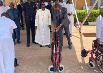 Bishop Kukah Donates Wheelchairs To Sokoto UDUTH