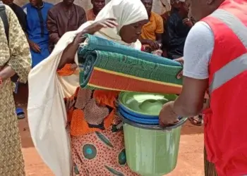 Red Cross Provides Relief Materials to Mokwa Flood Victims