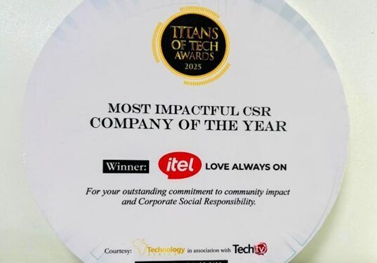 itel Wins Most Impactful CSR of the Year at Titan of Tech Awards
