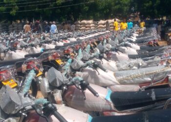 Wamakko Distributes Food, Machines, and Motorcycles to Constituents