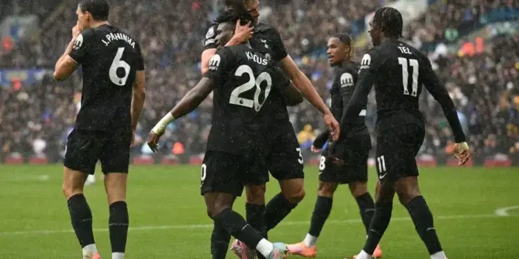 EPL: Kudus Propels Spurs to Second Place with Victory at Leeds