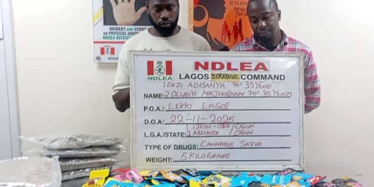 NDLEA Uncovers Drugs Packaged As Christmas Cookies, Arrests Suspects