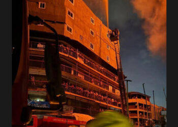 Fire Destroys Sections of 25-Storey Great Nigeria Insurance Building in Lagos