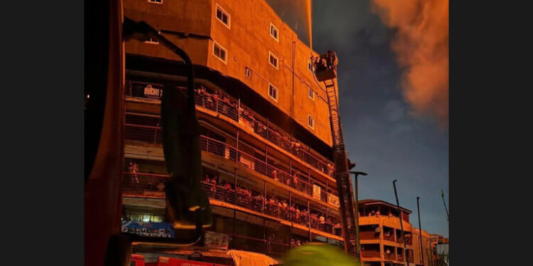 Fire Destroys Sections of 25-Storey Great Nigeria Insurance Building in Lagos