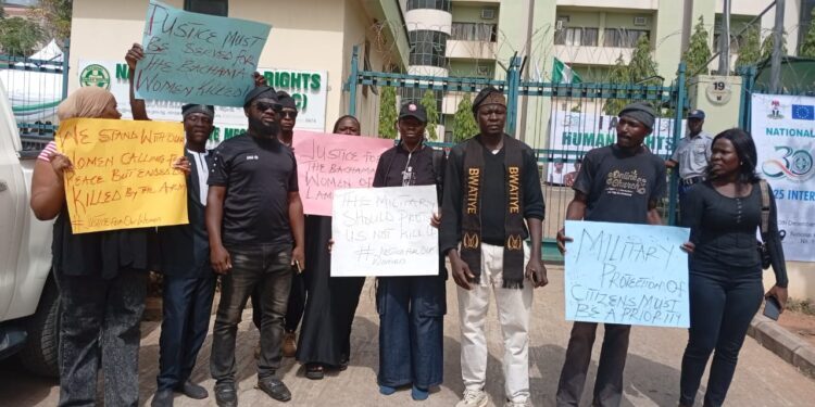 Allege Military Killings: Bwatiye Youths Stage Protest In Abuja, Demands Justice