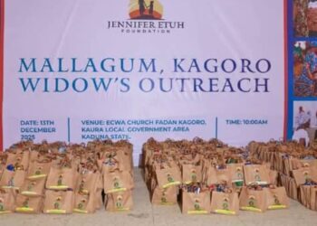 Yuletide; Jennifer Etuh Foundation Donates to Widows in Mallagum, Kagoro