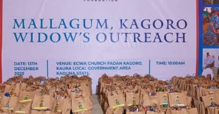 Yuletide; Jennifer Etuh Foundation Donates to Widows in Mallagum, Kagoro