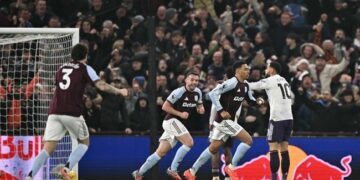 Rogers Stars As Villa Beat Man Utd To Boost Title Bid