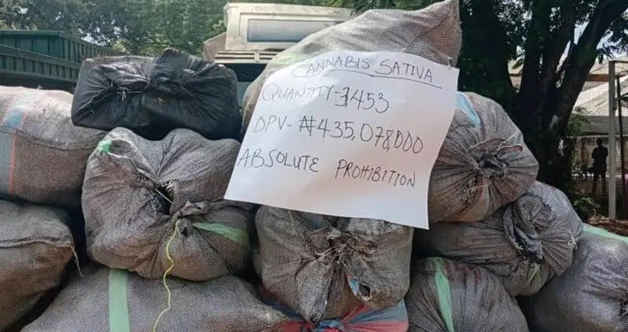 Customs Intercepts 3,453 Parcels of Cannabis in Ogun State