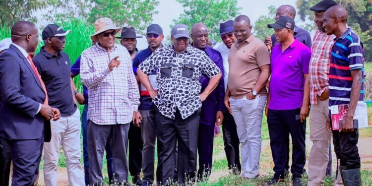 Governor Mutfwang Visits Dogara’s Farm