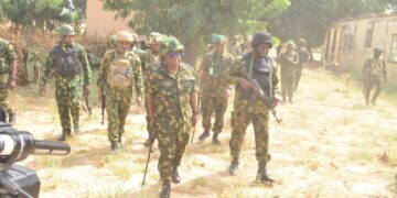 Gallantry: New GOC of 8 Division Visits Tidibale Village Threatened by Terrorists
