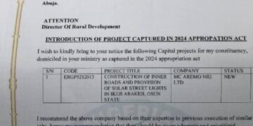 Exposed: ‘Missing’ Federal Projects in Ijesa North Linked To Wole Oke’s Associate (Photos)