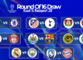Real Madrid Face Man City, PSG Draw Chelsea In Champions League Last 16 