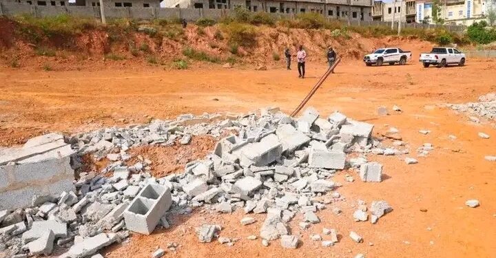 Wike Demolishes Estate illegally Built on Green Area in Guzape