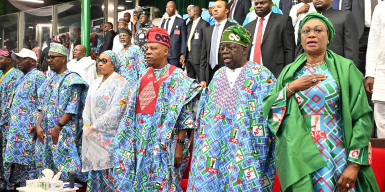Tinubu, Shettima, Akande attend APC convention in Abuja