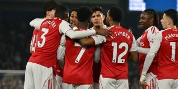 Arsenal Extend Lead In Title Race After Saka Sinks Brighton