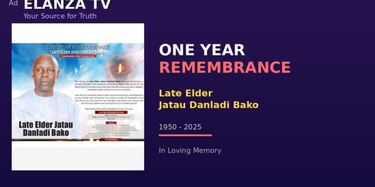 One Year Tribute to My Late Father, Elder Jatau Danladi Bako