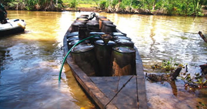 Troops Intercept Stolen Crude, Arrest 28 Suspects