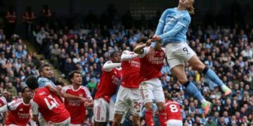 Haaland Strikes as City Leapfrog Arsenal in Title Race