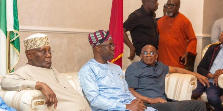 David Mark ADC faction holds talks with Turaki-led PDP in Abuja