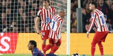 Atletico Punish 10-Man Barcelona to Seize Champions League Control