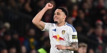 Okafor’s Double Sinks Man Utd as Leeds End 45-Year Old Trafford Curse