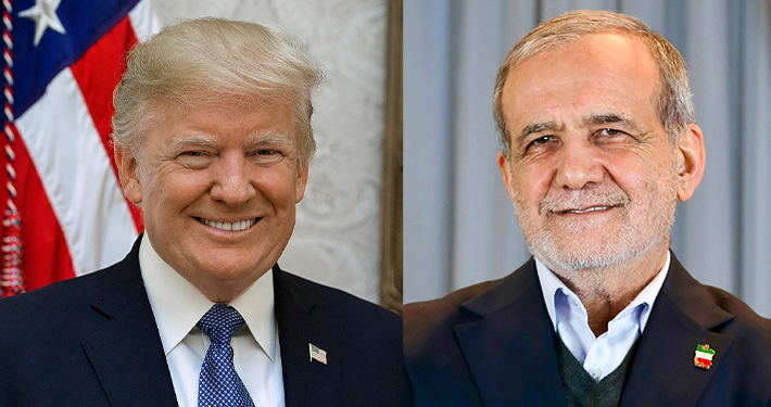 President Trump and Pezeshkian