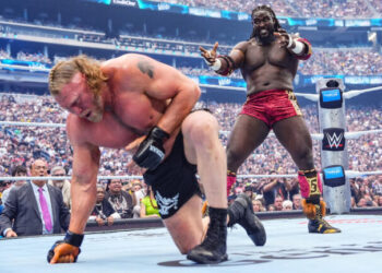 Oba Femi Stuns Lesnar on WrestleMania Debut
