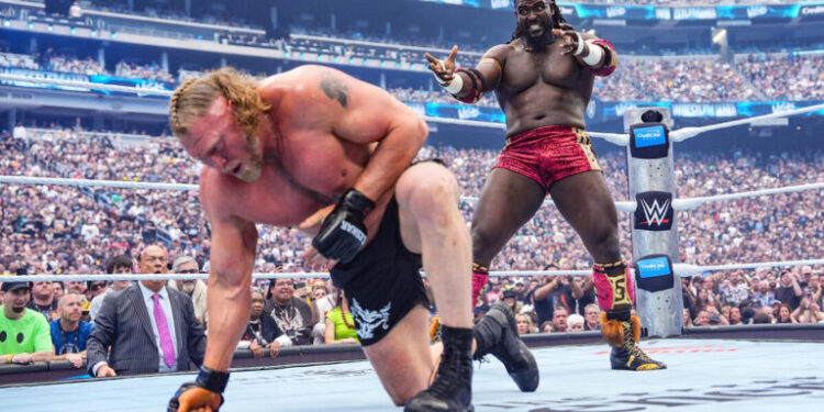 Oba Femi Stuns Lesnar on WrestleMania Debut