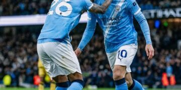 Man City Thrash Palace to Heap Pressure on Arsenal