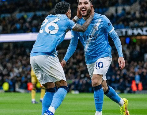 Man City Thrash Palace to Heap Pressure on Arsenal
