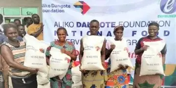 Dangote Foundation Distributes 25,000 Bags of Rice to Vulnerable Households in Niger