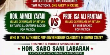 PDP Gombe in Disarray as Rival Factions Issue Dueling Tickets